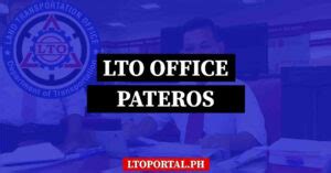 LTO Pateros Office Location and Contact Information.